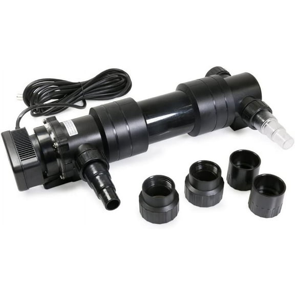 24W 10,566 Gallons Aquariums & Ponds UV Light Clarifier – Non Submersible Ultraviolet Lamp Filter for Koi Ponds, Fish Tanks, Pools & Spas – Powerful Water Purifier
