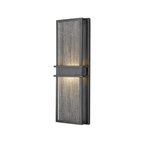 577B-BK-LED-Z-Lite-Eclipse - 24W 2 LED Outdoor Wall Sconce In Transitional Style-24 Inches Tall and 8 Inches Wide