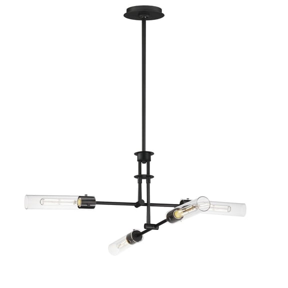 24W 4 Led Pendant-15.75 Inches Tall And 36 Inches Wide-Black Finish Maxim Lighting 26374Clbk