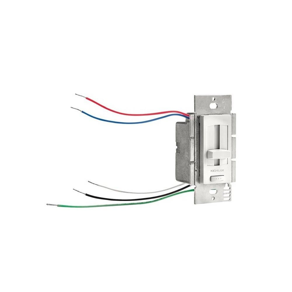 White Aluminum 24V 60W LED Driver and Dimmer Switch