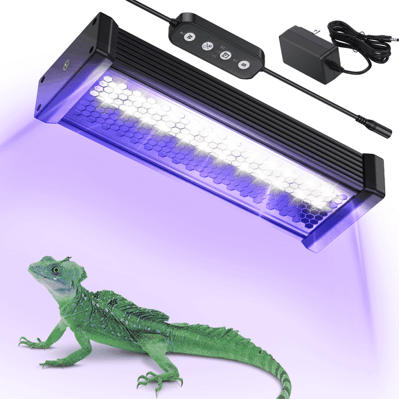 24W Dimmable Reptile UVB Light Bar Provides Essential UVB Radiation For a Variety of Reptile Pets