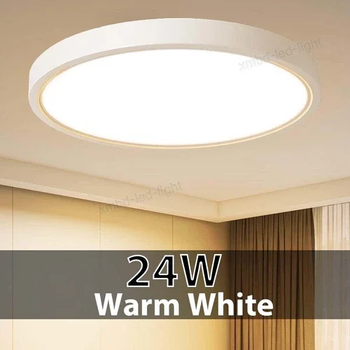24W Led Ceiling Down Light Ultra Thin Home Fixture Bedroom Kitchen Lamp 3000K