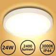 thumbnail image 1 of 24W Led Panel Ceiling Light Ultra Thin Home Fixture Bedroom Kitchen 3000K Lamp, 1 of 6