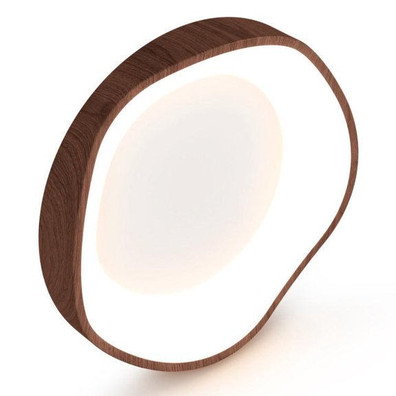 24W Modern LED Ceiling Light Wood Pattern Metal Frame