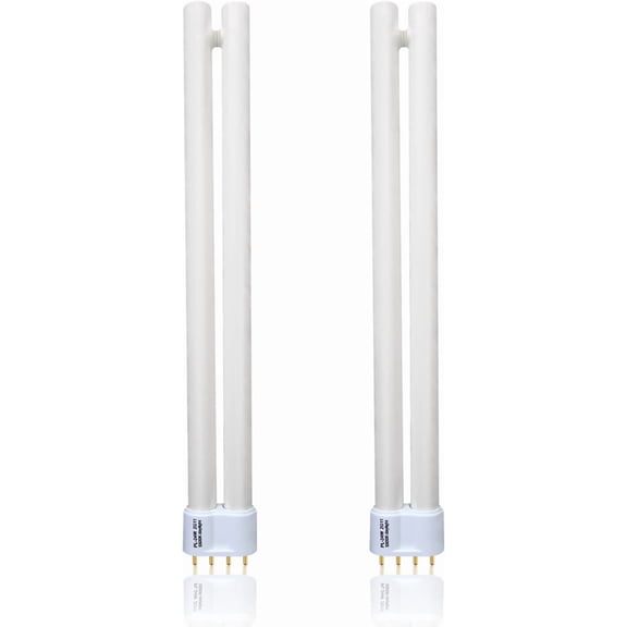 24W PL24-C Fluorescent Light Bulb Replacement for OttLite B24553 T40J34,Tpye C,PL-L Bulbs,5500K Bright Natural Daylight,1300lm,2G11 Base - 2Pack