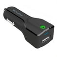 thumbnail image 1 of 24W USB Adaptive Qualcomm 3.0 Fast Car Charger Quick Charge with Smart Detect Ultra Compact Black E8 for Amazon Fire HD 10 8, Kindle DX Fire HD 6 7 8.9 HDX 7 8.9 - iPad 4 Air 2, Mini 2 3 4, Pro 9.7, 1 of 6