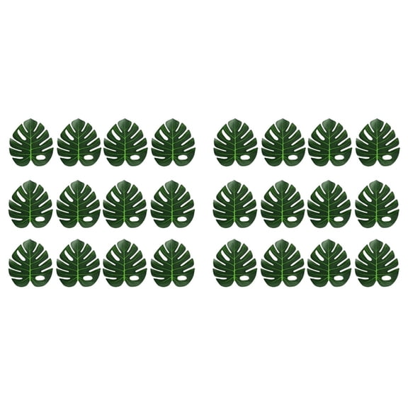 24X Artificial Tropical Palm Leaves Jungle Party Decoration Animal Summer Hawaiian Wedding Home Table Decor XL