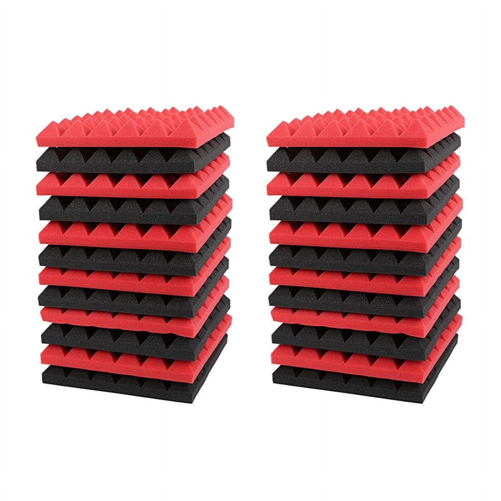Soundproof Padding 24X Charcoal Acoustic Foam Tiles Soundproofing Foam Panels Studio Sound ...