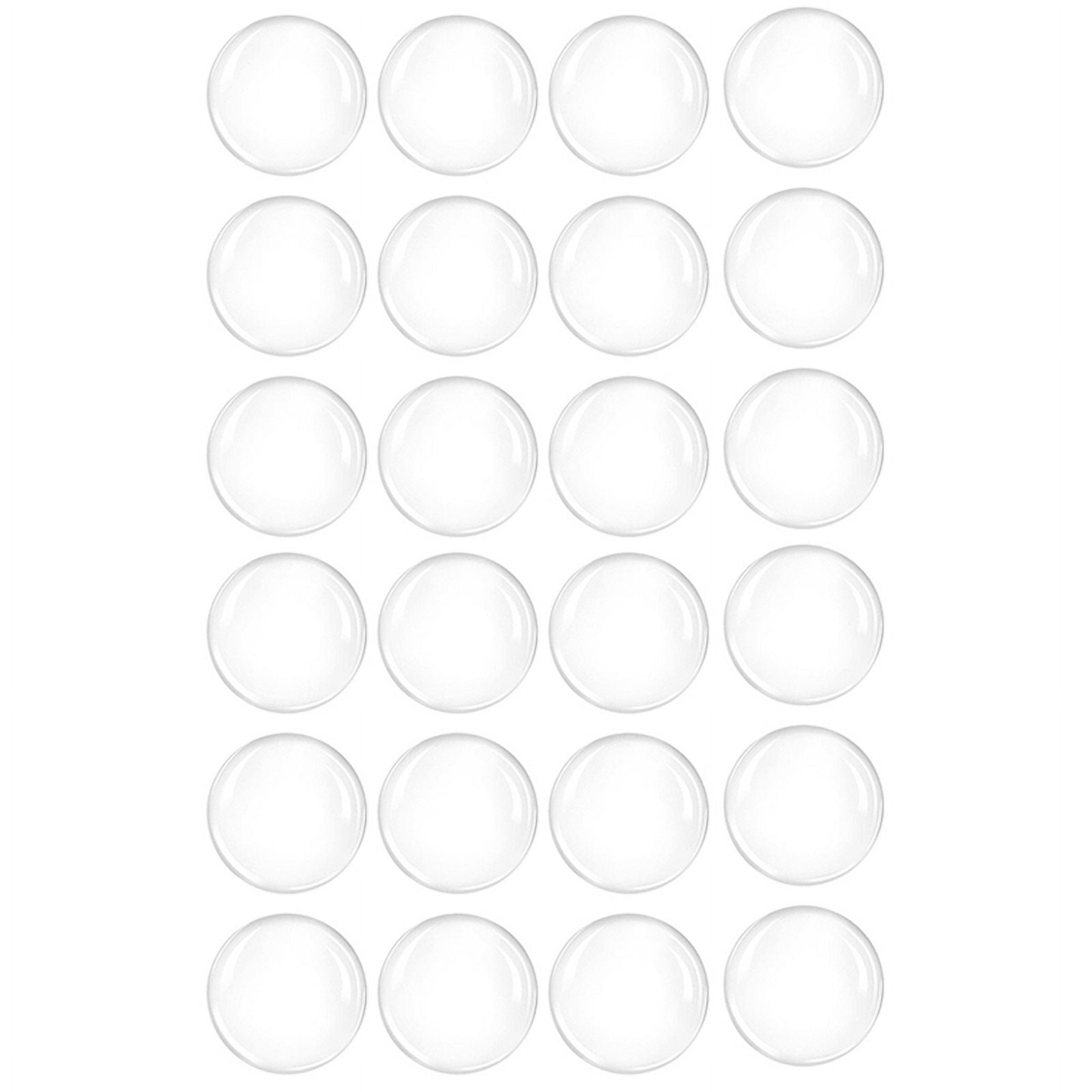 24X Door Stoppers Wall Protector, 2Inch Clear Door Knob Wall Protector