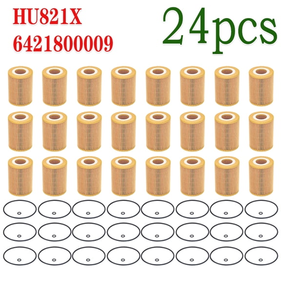 24X HU821X Oil Filter For MERCEDES JEEP CHRYSLER E0-26416 E320 GL350 ML350 GL320