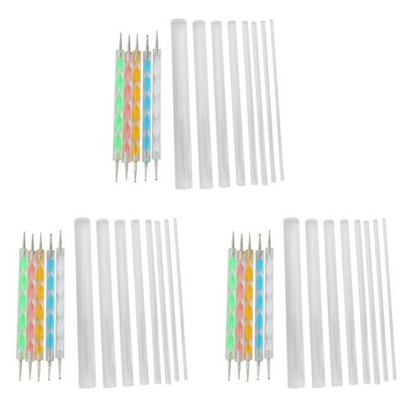 24X Mandala Dotting Tools Set for Painting Rocks,Painting Rocks Dot Kit, Rock Stone Painting Pen Polka Dot Tool