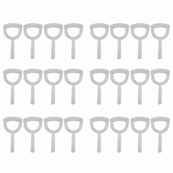 24X Meat Scraper Bone Dust Scraper Bone Scraper White Scraper Bone Dust Remover Square Bone Dust Scraper