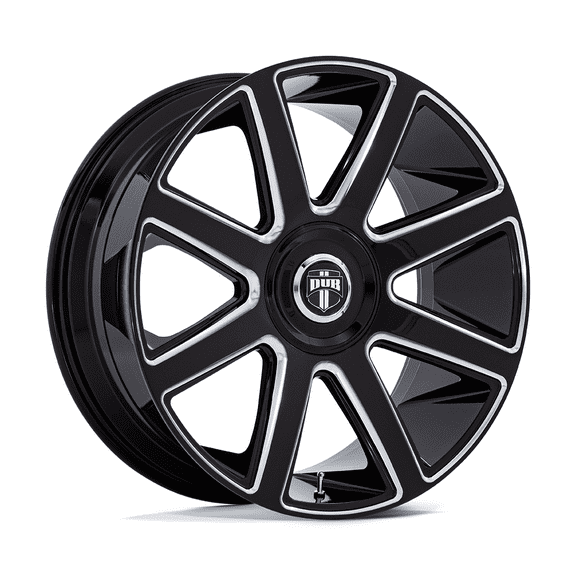 24X10 DUB DC273 Pull Gloss Black Milled 5x115 ET15 Wheel Rim