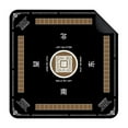 thumbnail image 1 of 24X24 In Mahjong Mat Noise Reduc Ing Table Cover with Non-Slip Rubber Base for Poker Board Games and Dom Inoes In Black, 1 of 6