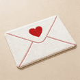 thumbnail image 1 of 24X35inch Envelope Heart Welcome Mat, Heart Tufted Doormat, Soft Non Slip Doormat, Absorbent Welcome Mats, Bathroom Living Room Mat, Valentine's Gift Home Decor, Velvety Soft Doormat, 1 of 5