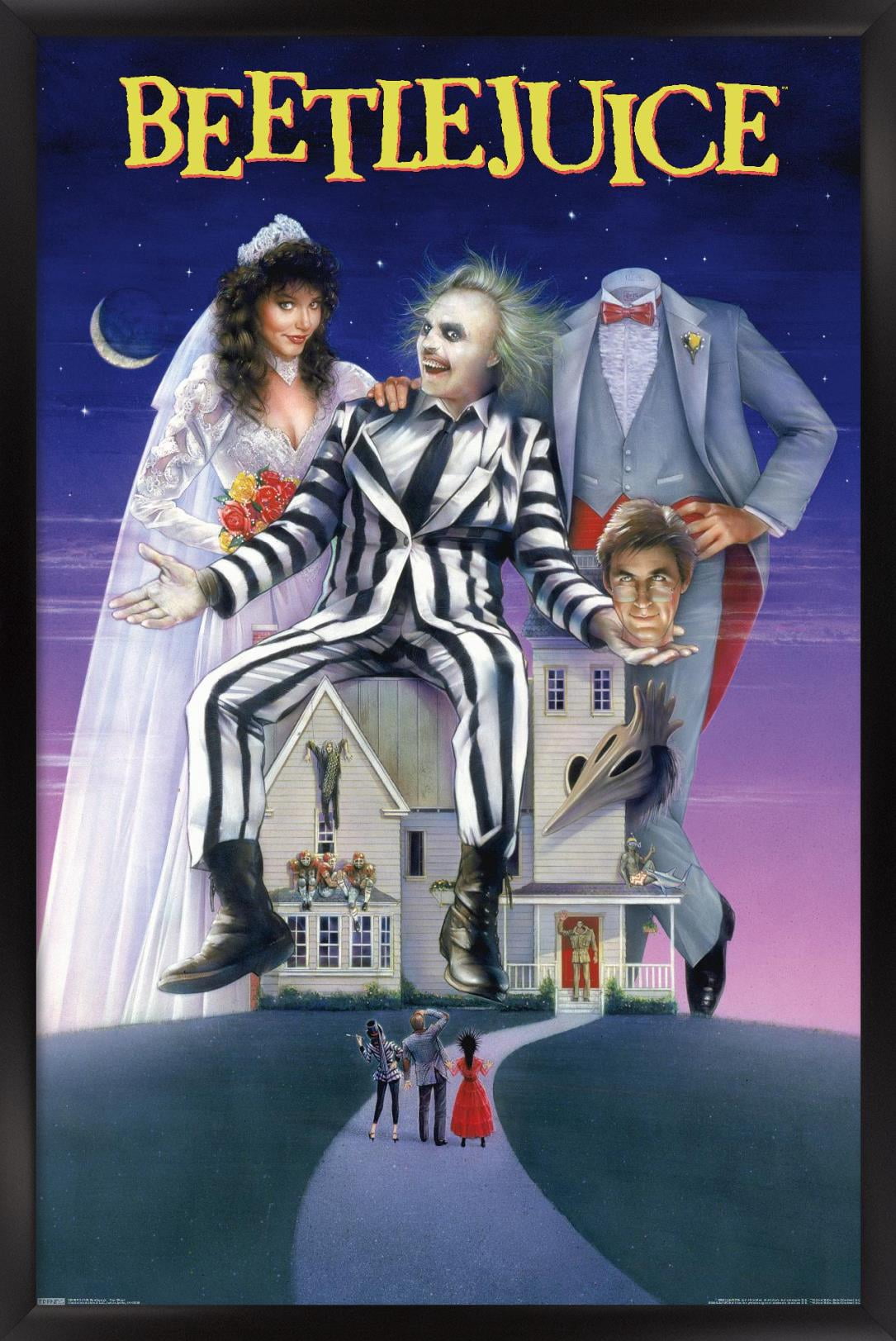 24X36 Beetlejuice - One Sheet Wall Poster, 24" x 36" Framed