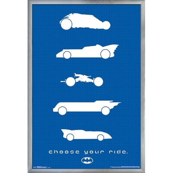 24X36 DC Comics - Batman - Rides Wall Poster, 24" x 36", Framed