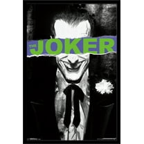 24X36 DC Comics - The Joker - Censored Wall Poster, 24" x 36", Framed