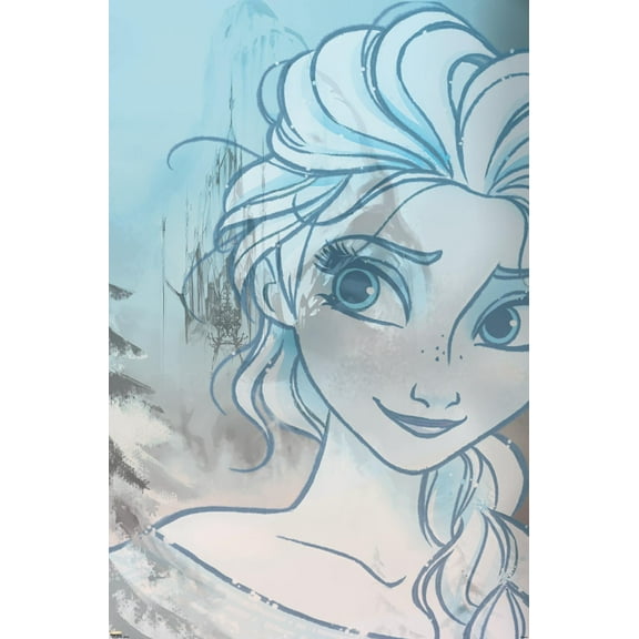 24X36 Disney Pixar Frozen - Smile Wall Poster, 24" x 36"
