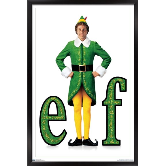24X36 Elf - One Sheet Wall Poster, 24" x 36", Framed