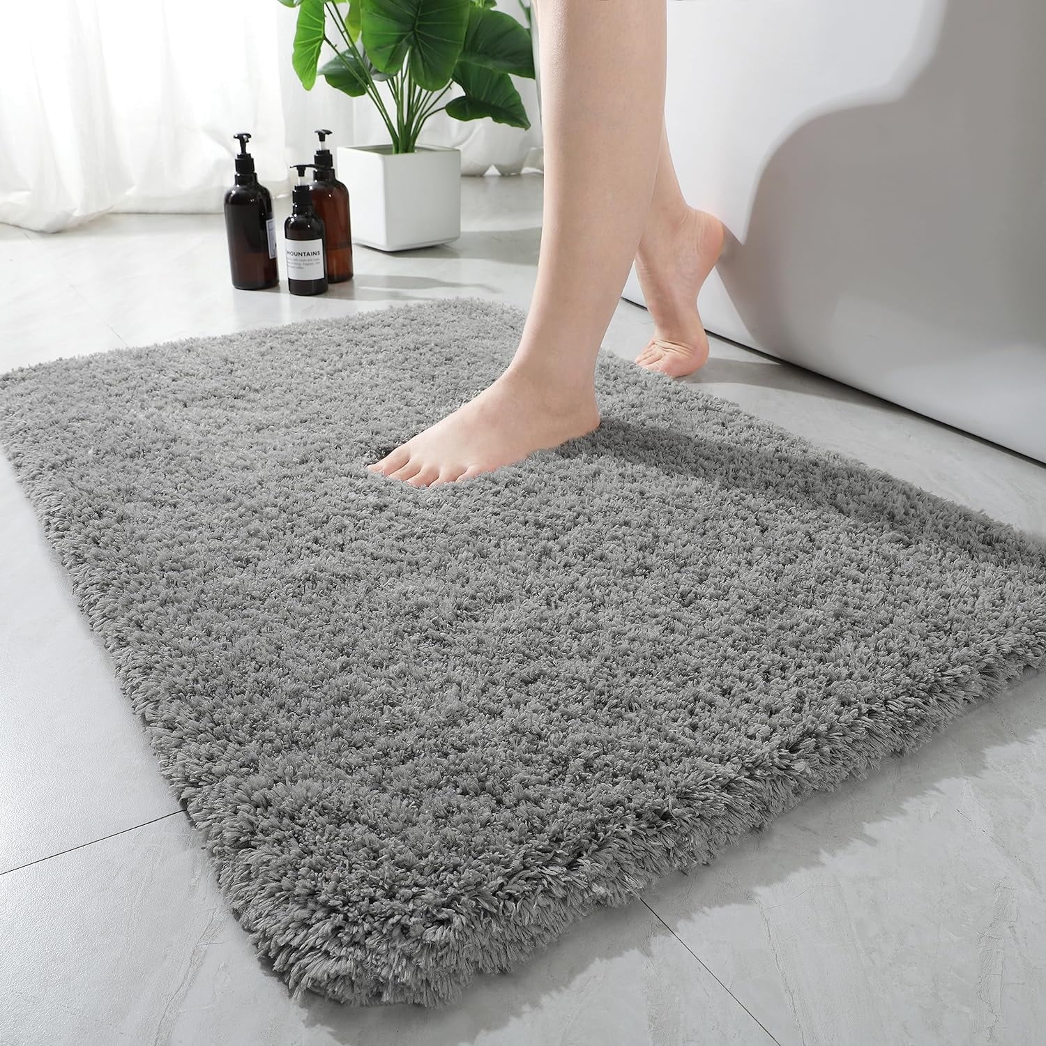 24X36 Inch NonSlip Bathroom Rug, Luxury Thick Soft Absorbent