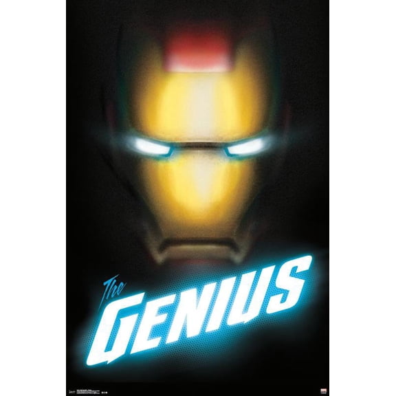24X36 Marvel Comics - Iron Man - Genius Wall Poster, 24" x 36"