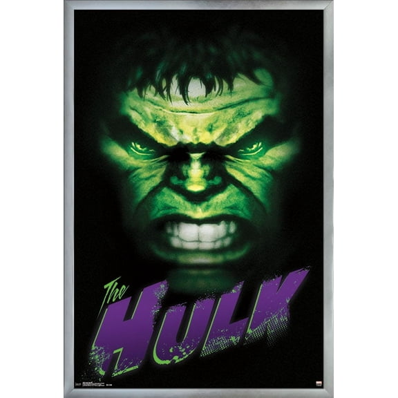 24X36 Marvel Comics - The Hulk Wall Poster, 24" x 36", Framed