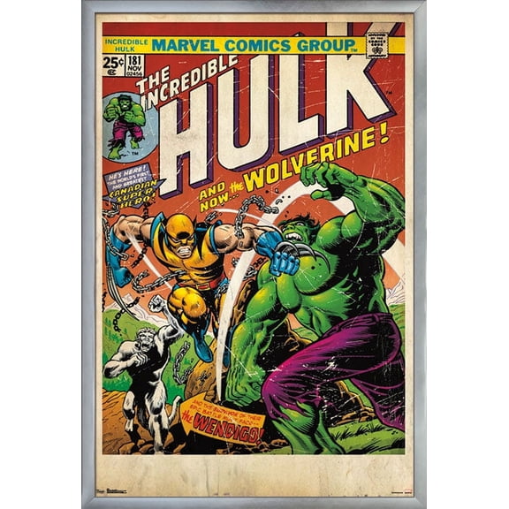 24X36 Marvel Comics - Wolverine - Cover Wall Poster, 24" x 36", Framed