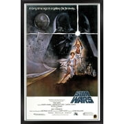 TRENDS INTERNATIONAL 24X36 Star Wars: A New Hope - Original One Sheet Wall Poster, 24" x 36" Framed