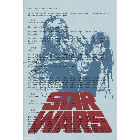 24X36 Star Wars: Saga - Han and Chewbacca Wall Poster, 24" x 36"