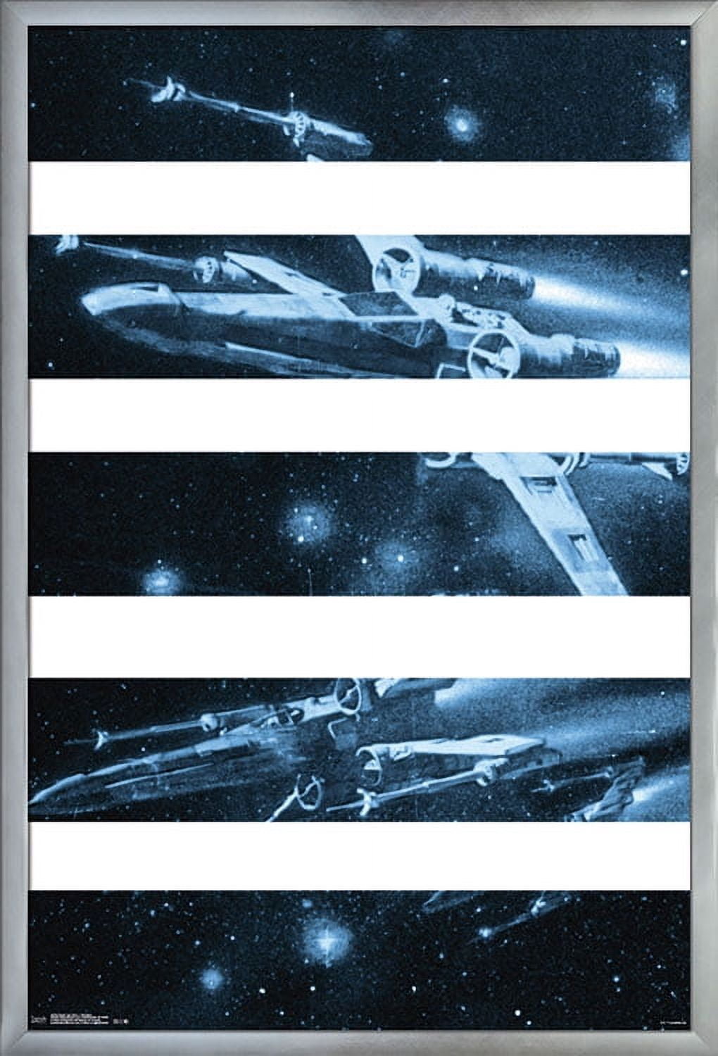 24X36 Star Wars: Saga - T-65 Bars Wall Poster, 24" x 36", Framed