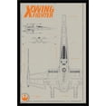 thumbnail image 1 of 24X36 Star Wars: The Force Awakens - X-Wing Wall Poster, 24" x 36", Framed, 1 of 2