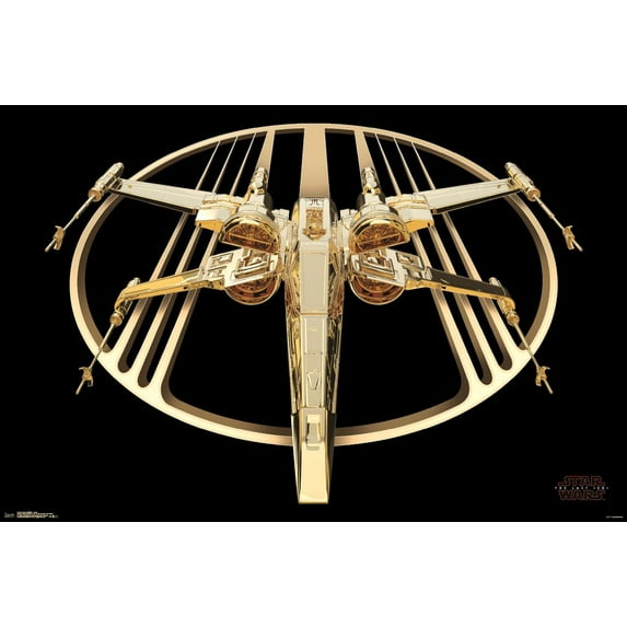 24X36 Star Wars: The Last Jedi - Gold Wall Poster, 24" x 36"