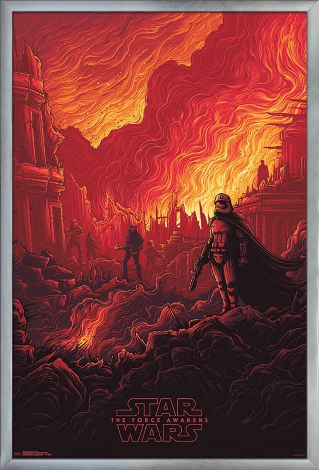 24X36 Star Wars: The Last Jedi - Ruins Wall Poster, 24" x 36", Framed