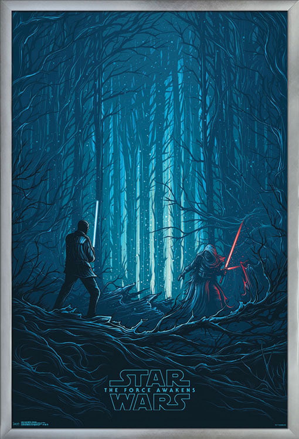 24X36 Star Wars: The Last Jedi - Standoff Wall Poster, 24" x 36", Framed