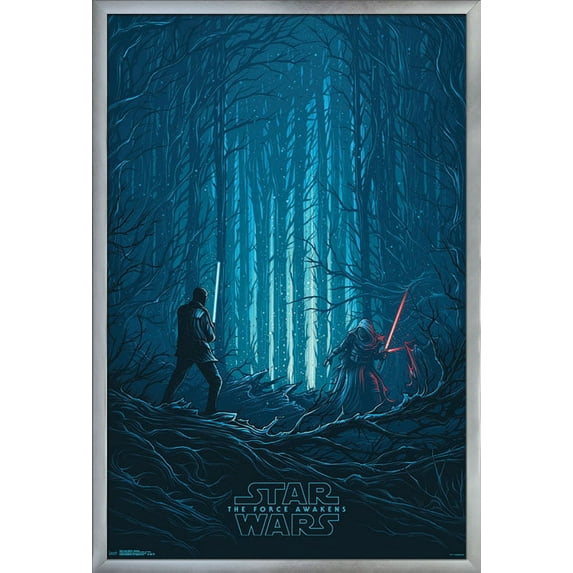 24X36 Star Wars: The Last Jedi - Standoff Wall Poster, 24" x 36", Framed
