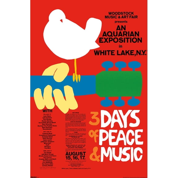 24X36 Woodstock - Original Wall Poster, 24" x 36"
