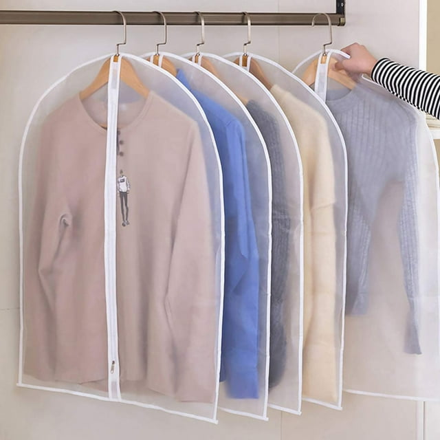 24X405pcs Hanging Garment Bag Lightweight DustProof Suit Bags with