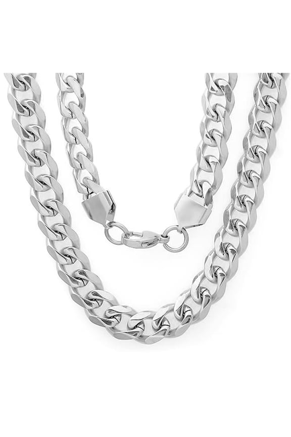 24apos;' Stainless Steel 24 In. Curb Necklace