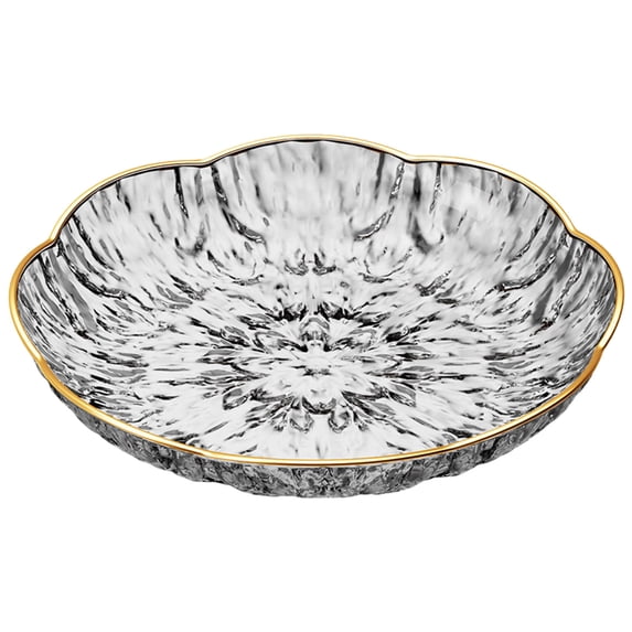24cm Clear Plastic Serving Bowl, Multi-Purpose Fruit, Candy & Snack Dish for Home Use