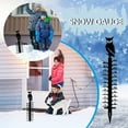 24cm Snowflake Snow Measuring Instrument Snowmobile Snow Measuring