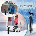 24cm Snowflake Snow Measuring Instrument Snowmobile Snow Measuring Instrument Fence Posts