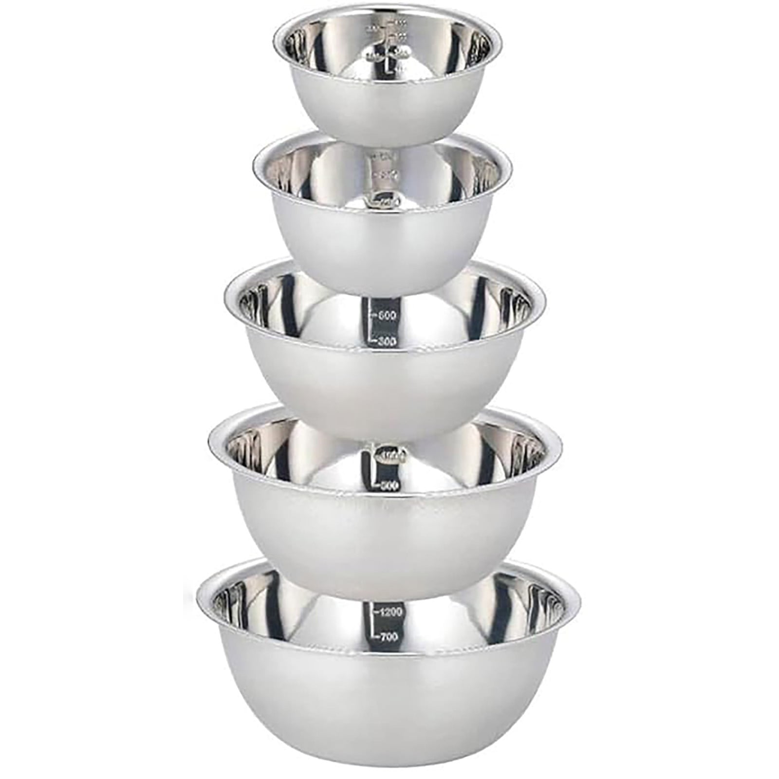 24cm Stainless Steel Basin With Graduated Stainless Steel Basin