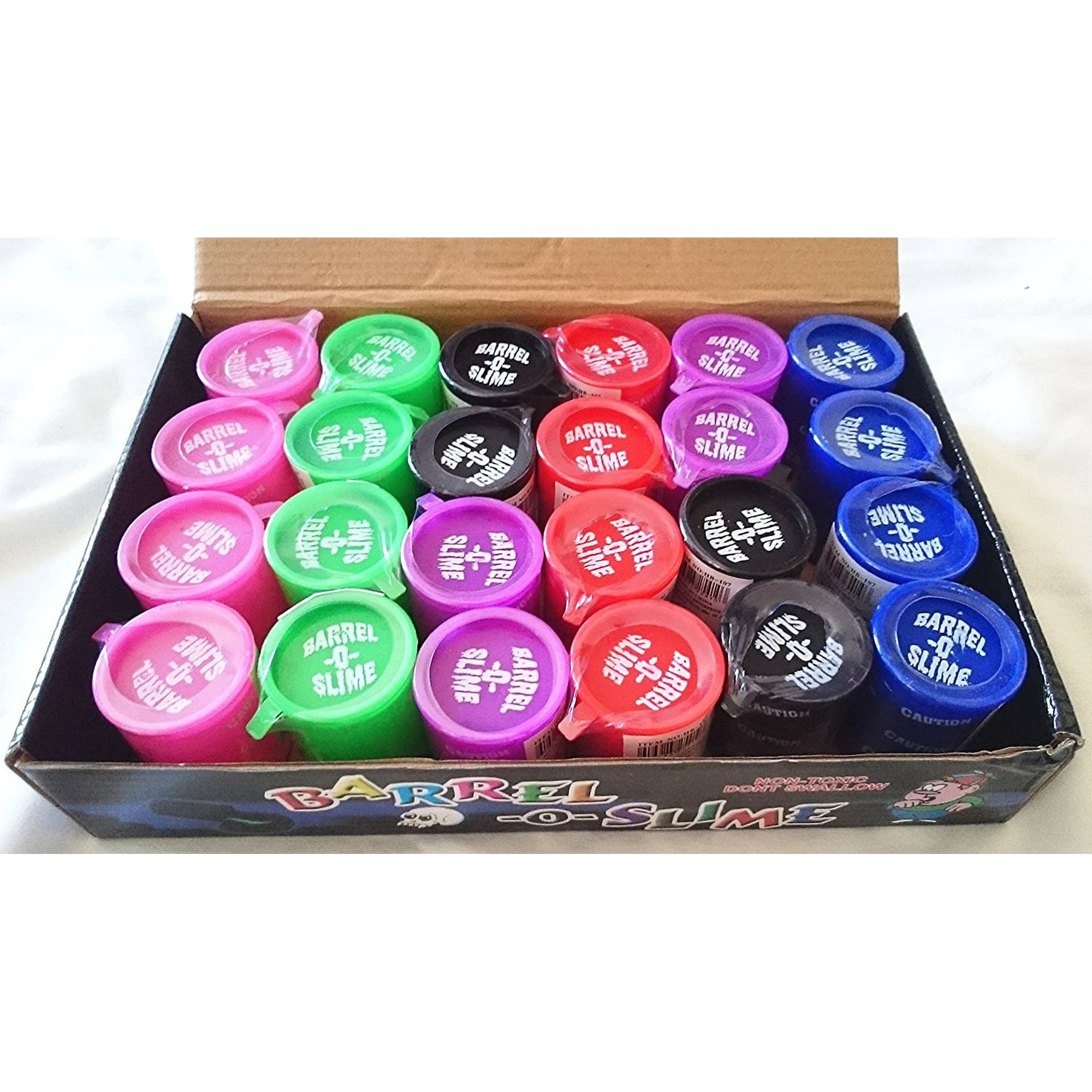 24ct Barrel O Slime Goo Gag Kids Toys Prank Party Favors Joke Birthday Bag Filler