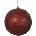 thumbnail image 1 of 24ct Burgundy Glittered UV Resistant Shatterproof Christmas Ball Ornaments 3", 1 of 7