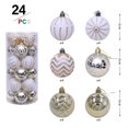 24ct Christmas Ball Ornaments 4CM for Xmas Tree Christmas Decorations