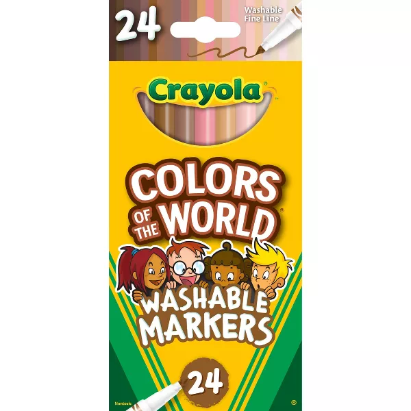 24ct Colors of the World Fine Line Washable Markers