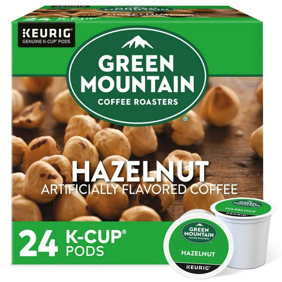24ct Green Mountain Coffee Hazelnut Keurig K-Cup Coffee Pods Flavored Coffee Light Roast - Pack of 2