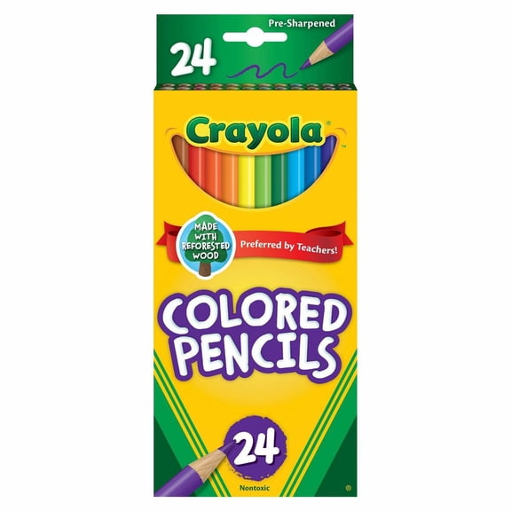 24ct Pre-Sharpened Colored Pencils
