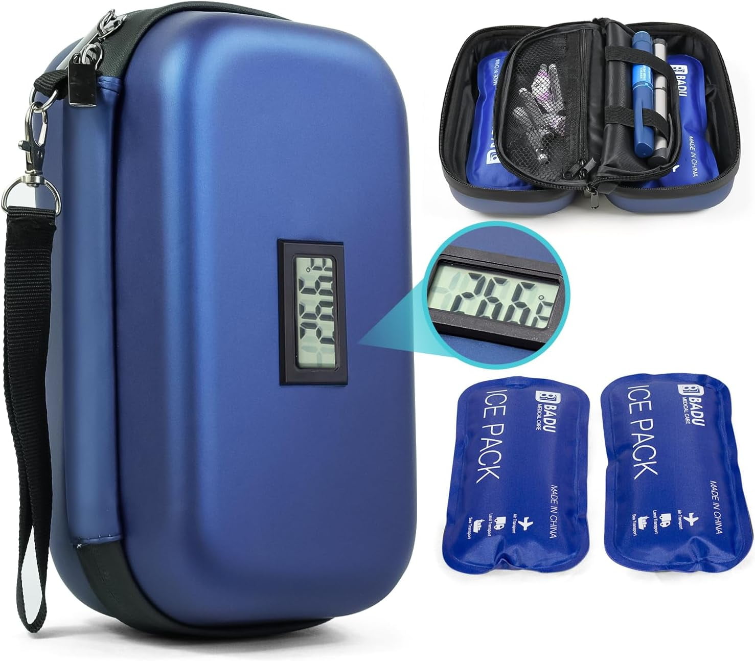 24h Insulin Cooler Travel Case TSA Approved Medication Diabetic Cooler